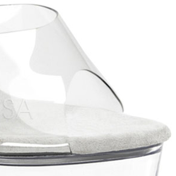 Rhinestone Clear Platform High Heel Shoes - Picture 3 of 4